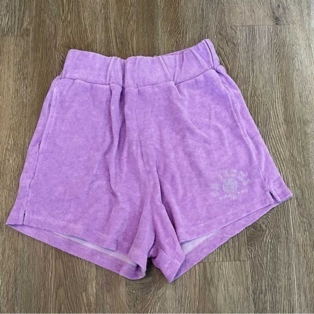 NWT CD Femme Goals Short in Lilac High Rise Terry Cloth Purple Women's Size 8